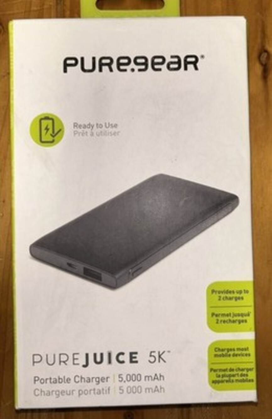 PureGear PureJuice 5k Portable Charger - Black